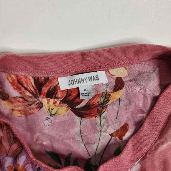 Johnny Was Bethia Cropped Floral Print Pajama Set Size XS - Picture 7 of 7